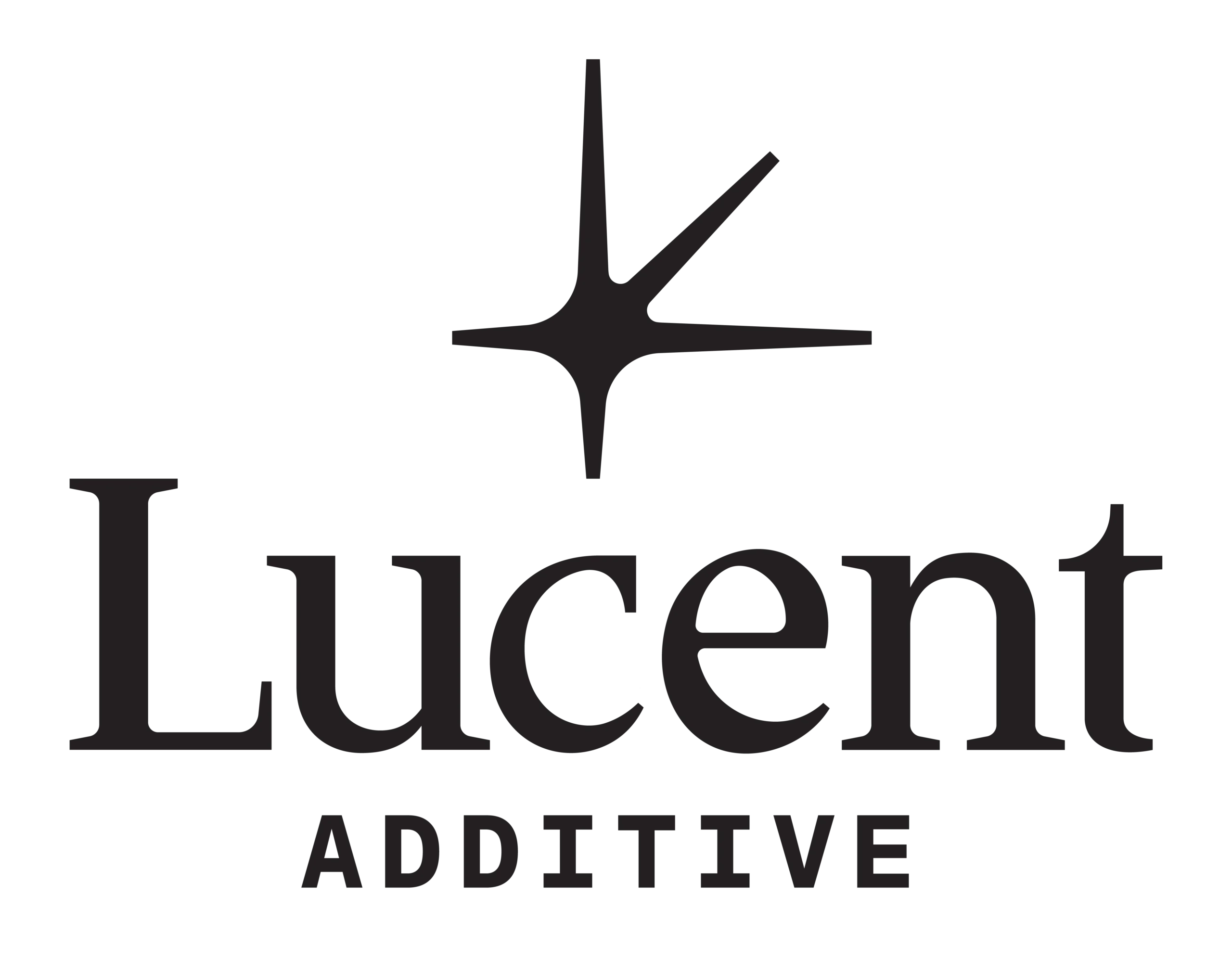 Lucent Additive Primary Logo Black