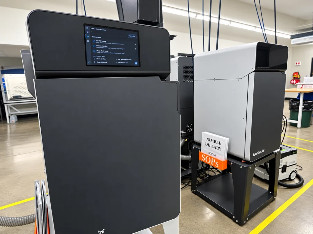 Formlabs printers side-by-side